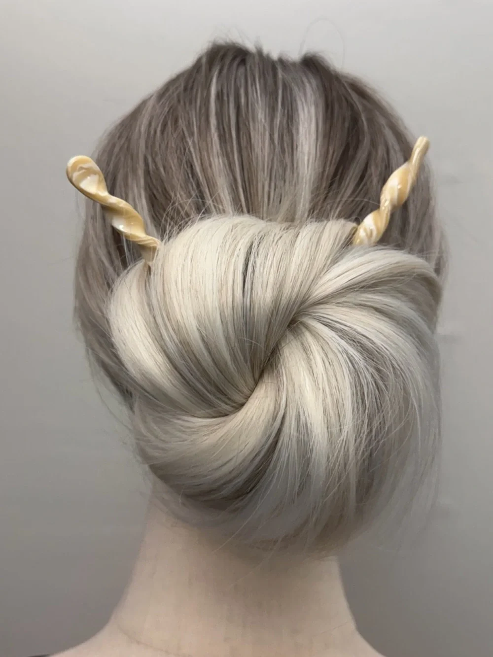 Minimalist Hair Stick Set Tortoiseshell Beige Pink Bun Hair Pins Women Elegant
